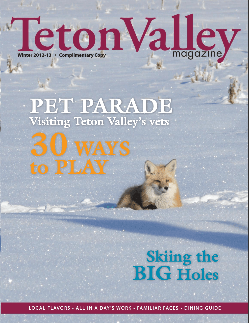 Cover of the Teton Valley Magazine Winter 2012-2013 issue