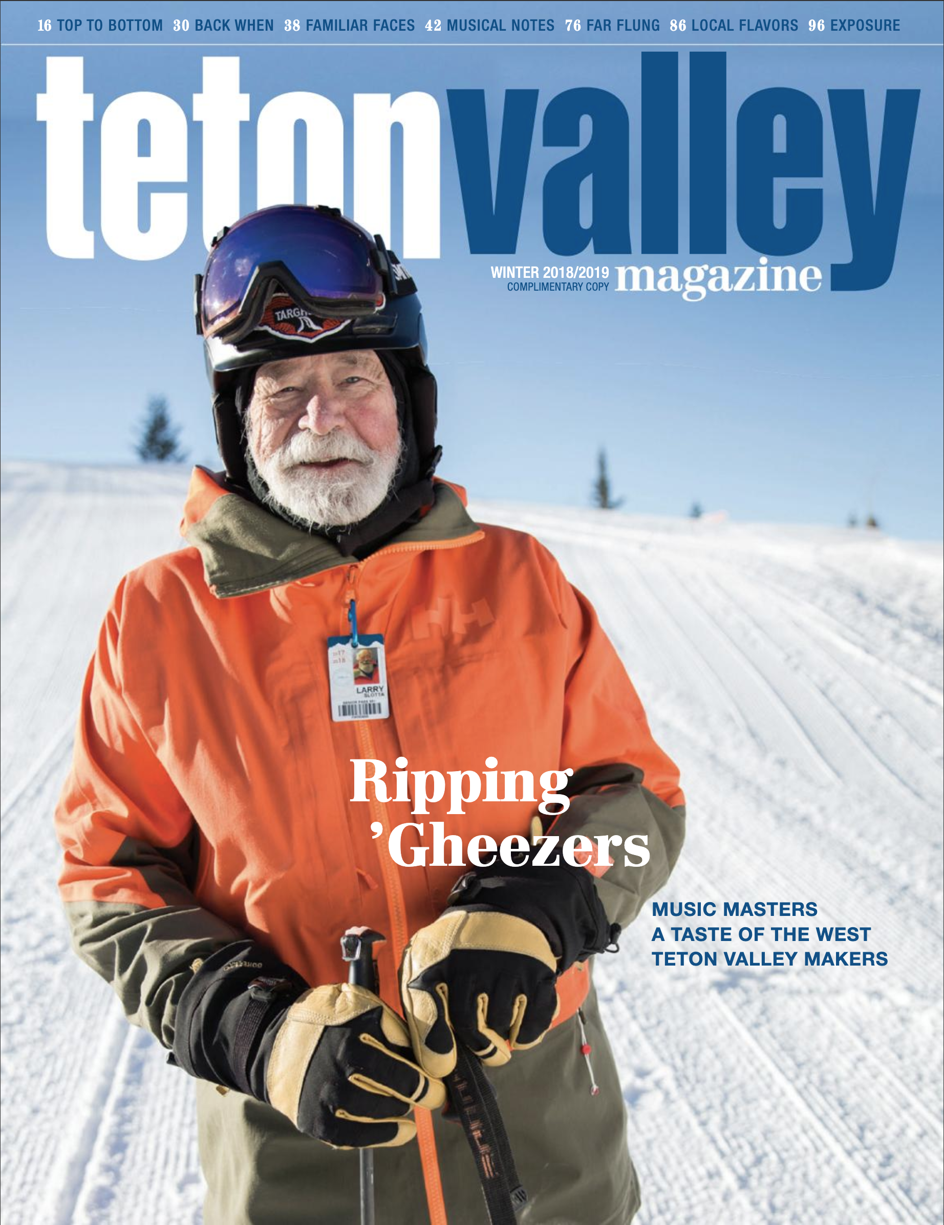 Cover of the Winter 2018/2019 Issue of Teton Valley Magazine.