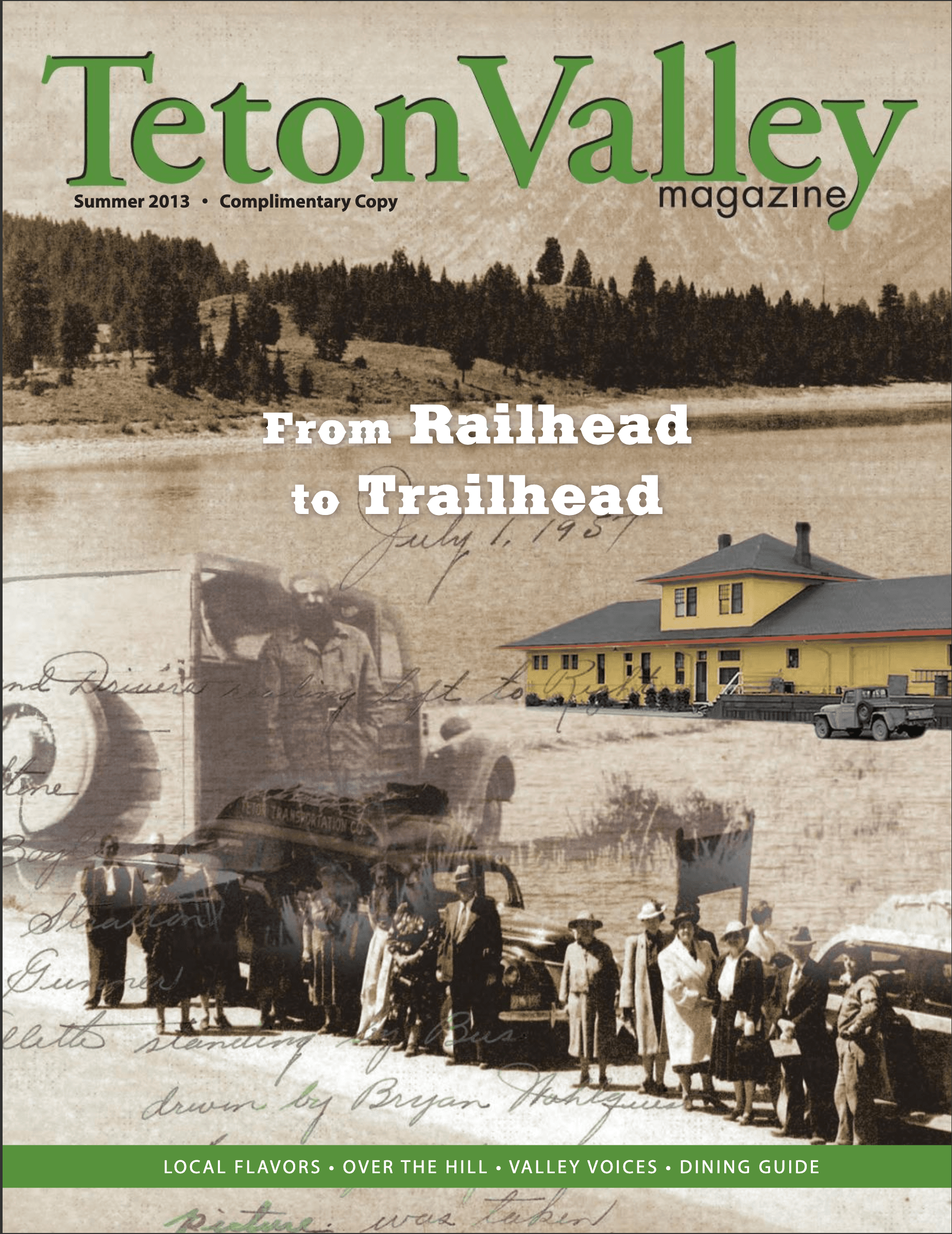Summer 2013 cover of Teton Valley Magazine