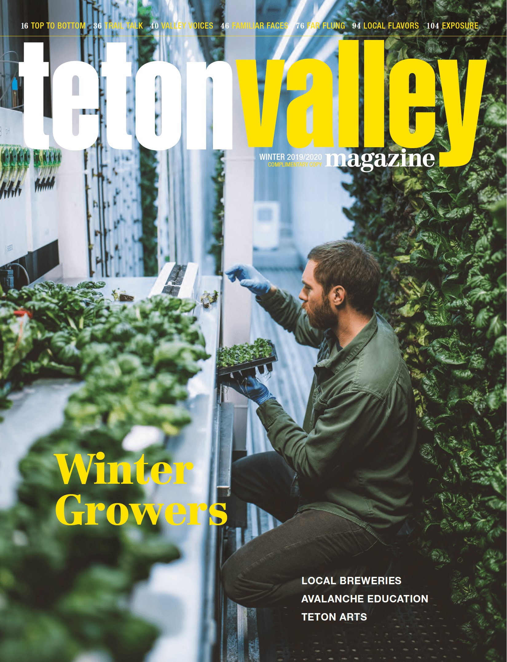 Winter 2019/2020 Cover of Teton Valley Magazine