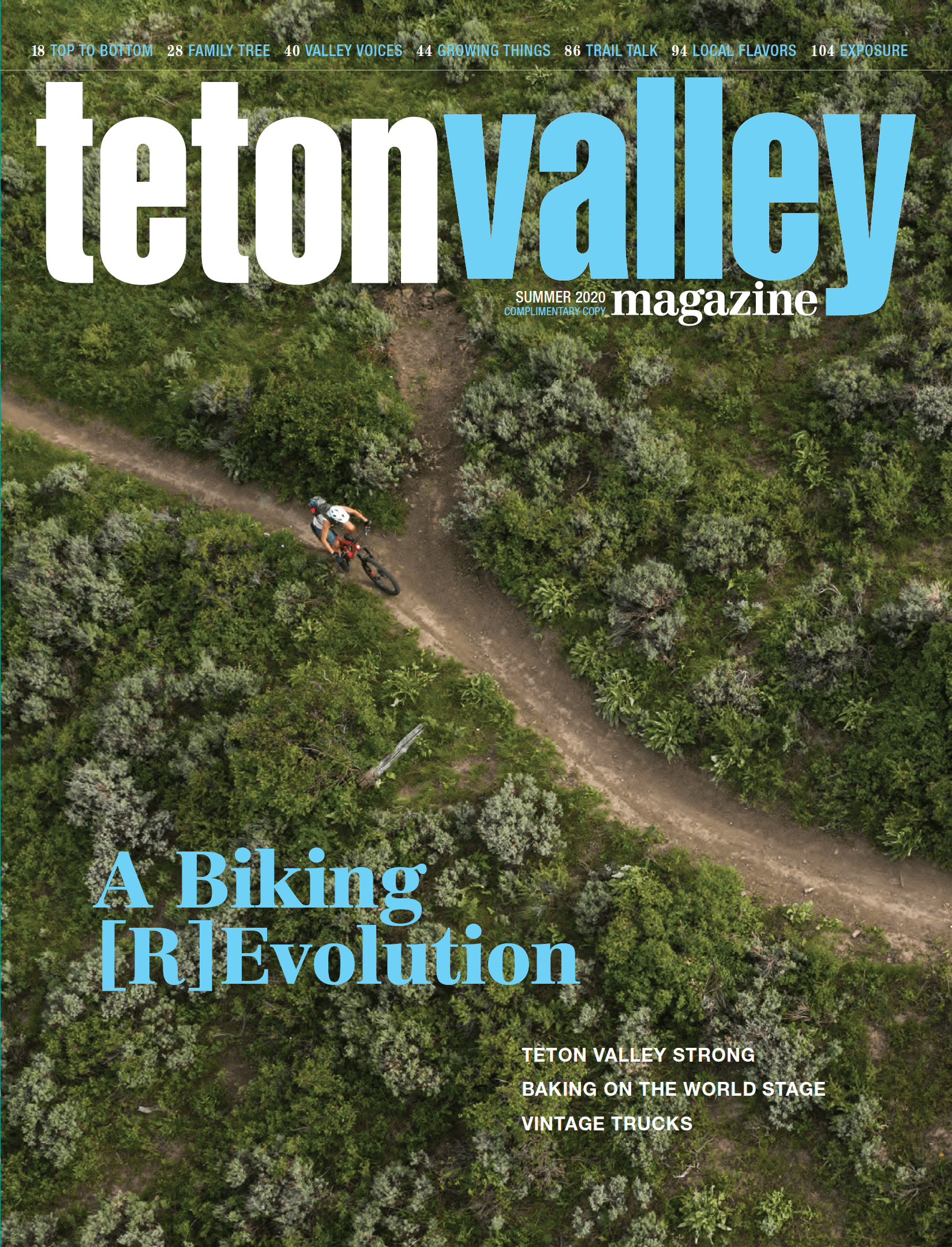 Summer 2020 cover of Teton Valley Magazine